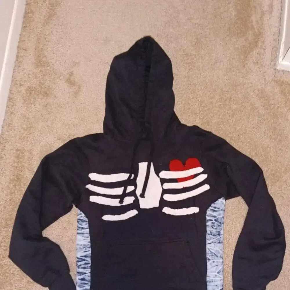 NWOT Custom Made Hoodie Men's Size XS(30-32) Handmade By My Daughter - Picture 2 of 5